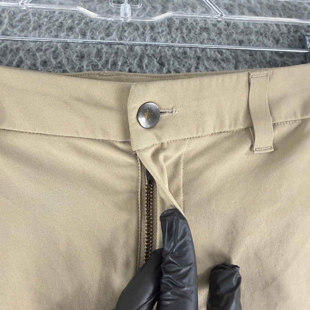 Lululemon Commission Shorts Mens 32 Tan Khaki Golf Chino Casual 10 Inch Inseam - Picture 2 of 12